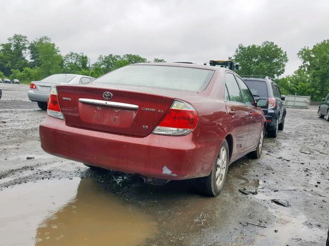 4T1BF30K96U115400 - 2006 TOYOTA CAMRY LE მუქწითელი ფოტო 4