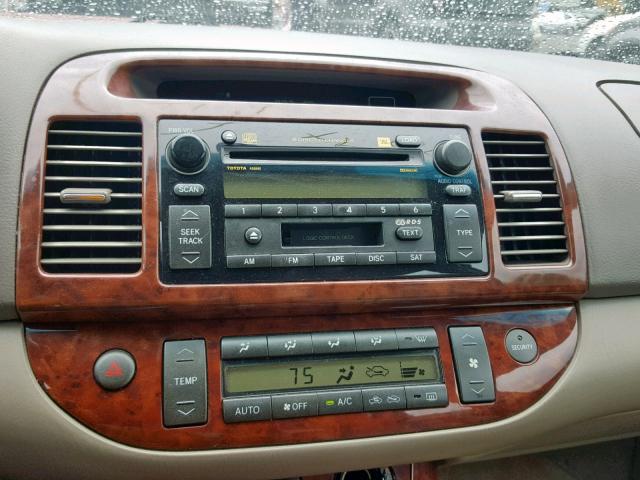 4T1BF30K96U115400 - 2006 TOYOTA CAMRY LE მუქწითელი ფოტო 9