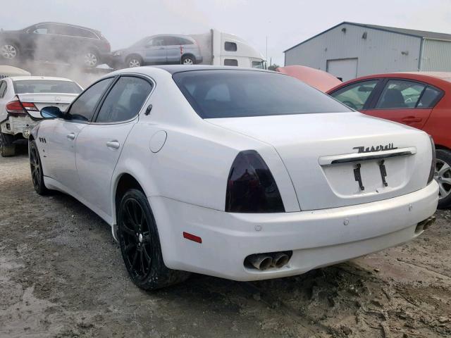 ZAMCE39A360024180 - 2006 MASERATI QUATTROPOR WHITE photo 3