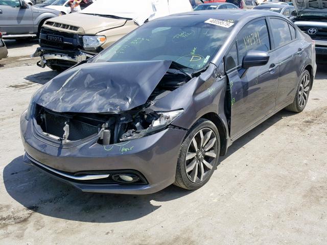 19XFB2F9XEE082307 - 2014 HONDA CIVIC EXL 石墨色 照片 2