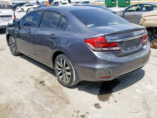 19XFB2F9XEE082307 - 2014 HONDA CIVIC EXL 石墨色 照片 3