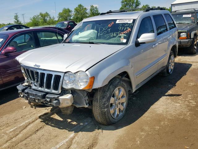 1J8HR58228C189779 - 2008 JEEP GRAND CHER SILVER photo 2