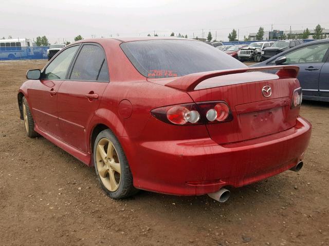 1YVHP81D145N02811 - 2004 MAZDA 6 S RED photo 3