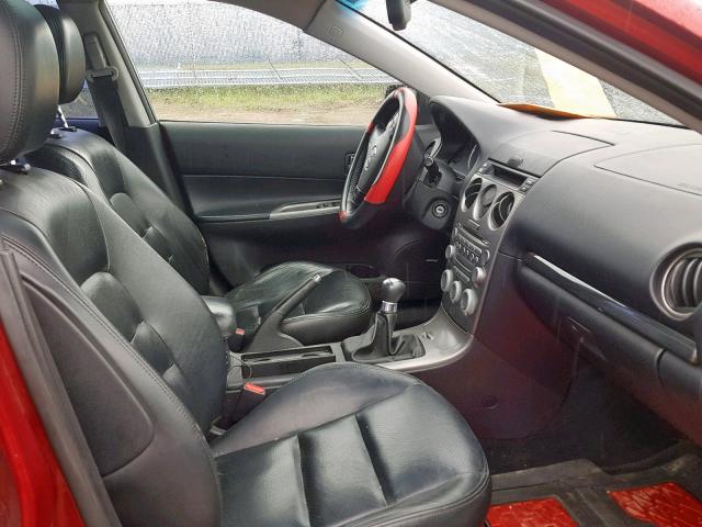 1YVHP81D145N02811 - 2004 MAZDA 6 S RED photo 5