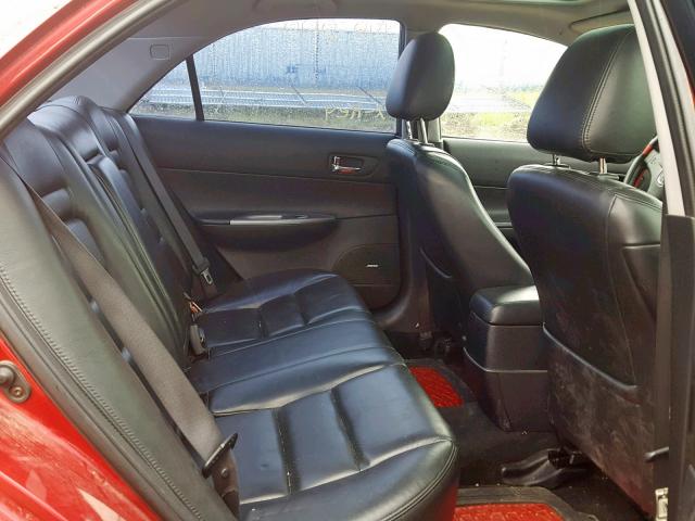 1YVHP81D145N02811 - 2004 MAZDA 6 S RED photo 6