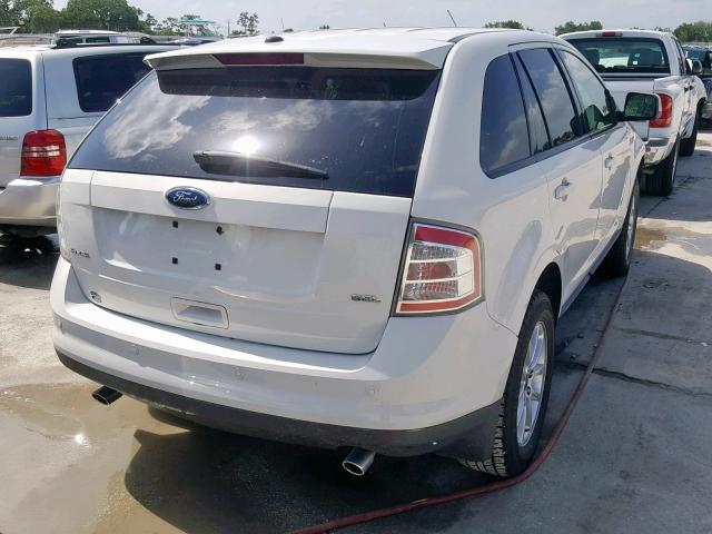 2FMDK3JC3ABB07562 - 2010 FORD EDGE SEL WHITE photo 4