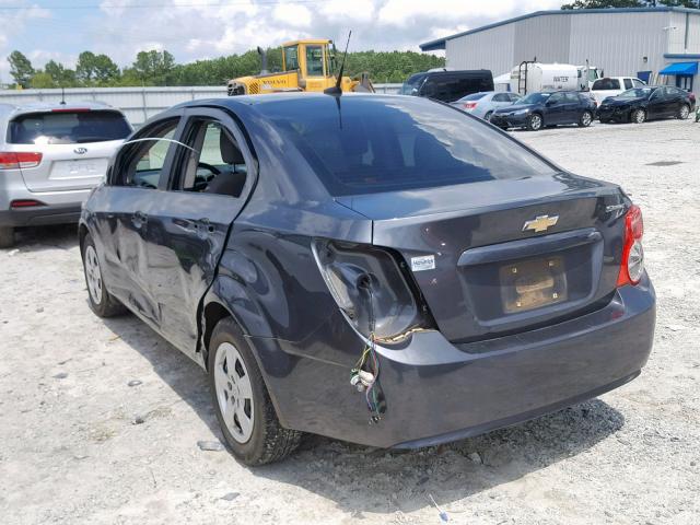 1G1JA5SH8D4224383 - 2013 CHEVROLET SONIC LS 灰色 照片 3