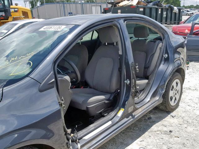 1G1JA5SH8D4224383 - 2013 CHEVROLET SONIC LS 灰色 照片 9