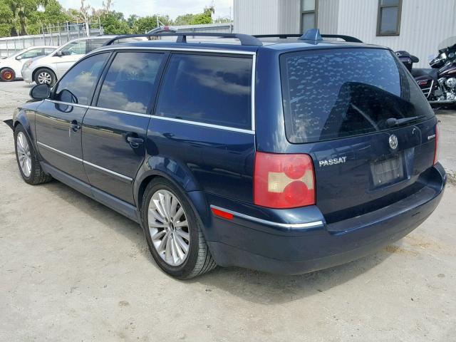 WVWVD63B04E210553 - 2004 VOLKSWAGEN PASSAT GLS BLUE photo 3