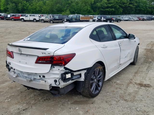 19UUB2F66JA012248 - 2018 ACURA TLX TECH+A WHITE photo 4