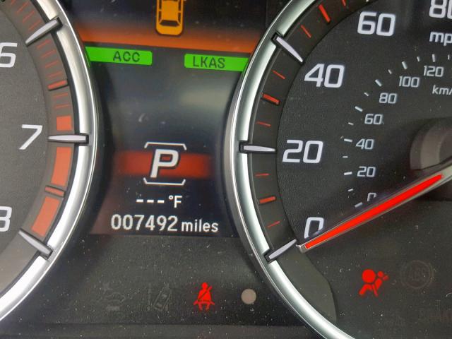 19UUB2F66JA012248 - 2018 ACURA TLX TECH+A WHITE photo 8