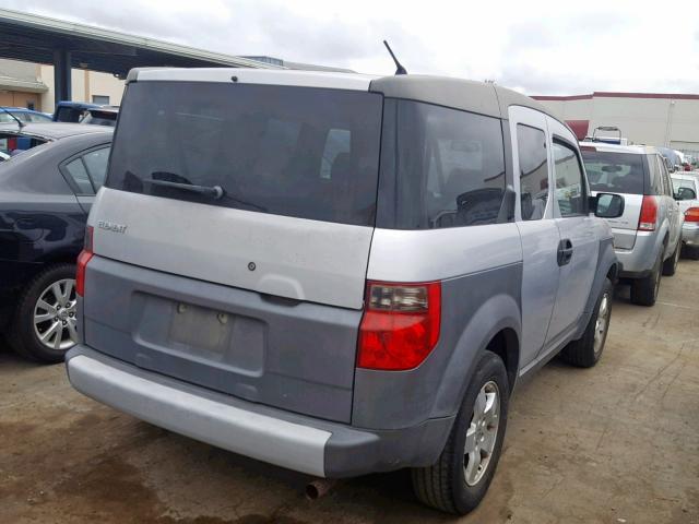 5J6YH28583L031341 - 2003 HONDA ELEMENT EX SILVER photo 4