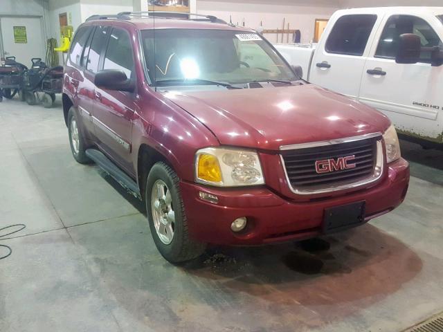 1GKDT13S342234935 - 2004 GMC ENVOY RED photo 1