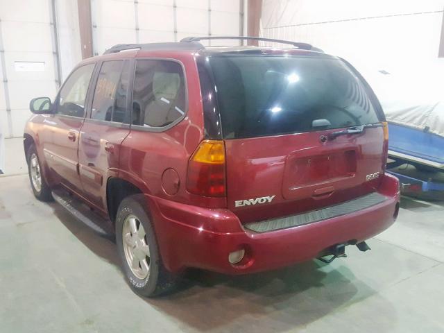 1GKDT13S342234935 - 2004 GMC ENVOY RED photo 3