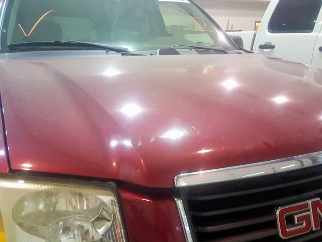 1GKDT13S342234935 - 2004 GMC ENVOY RED photo 9