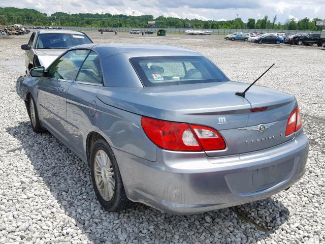 1C3LC55R48N260784 - 2008 CHRYSLER SEBRING TO SILVER photo 3