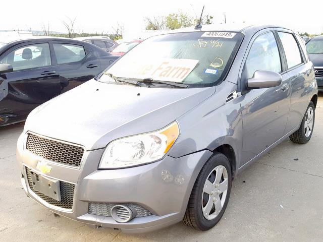 KL1TD6DE3BB241477 - 2011 CHEVROLET AVEO LS GRAY photo 2