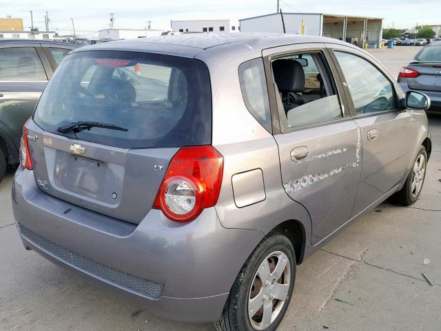 KL1TD6DE3BB241477 - 2011 CHEVROLET AVEO LS GRAY photo 4