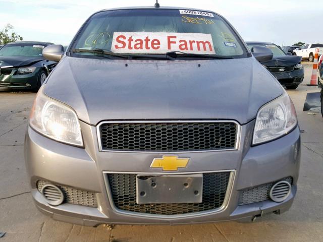 KL1TD6DE3BB241477 - 2011 CHEVROLET AVEO LS GRAY photo 9