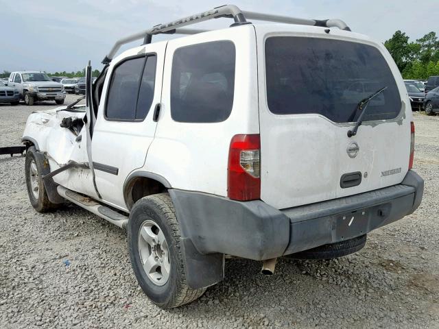 5N1ED28T94C652216 - 2004 NISSAN XTERRA XE WHITE photo 3