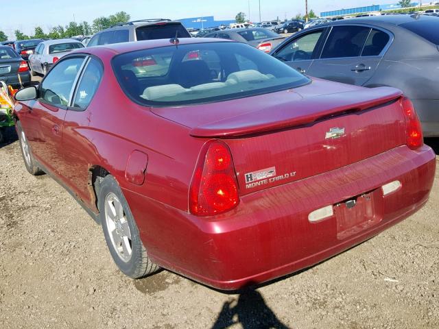 2G1WM15K369333511 - 2006 CHEVROLET MONTE CARL MAROON photo 3