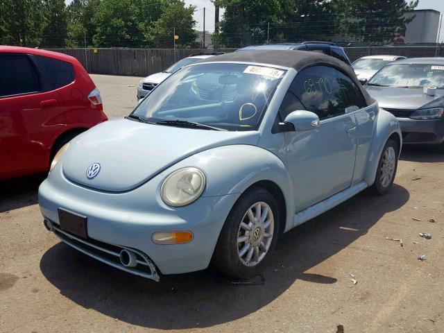 3VWCM31YX5M352219 - 2005 VOLKSWAGEN NEW BEETLE ლურჯი ფოტო 2