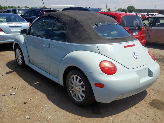 3VWCM31YX5M352219 - 2005 VOLKSWAGEN NEW BEETLE ლურჯი ფოტო 3