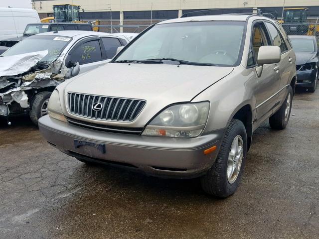 JT6HF10U0X0063594 - 1999 LEXUS RX 300 BEIGE photo 2