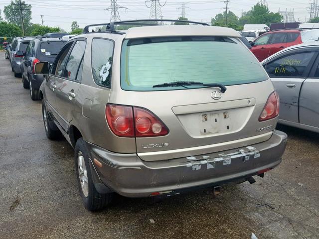 JT6HF10U0X0063594 - 1999 LEXUS RX 300 BEIGE photo 3