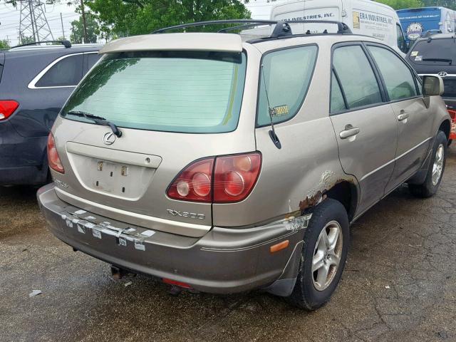 JT6HF10U0X0063594 - 1999 LEXUS RX 300 BEIGE photo 4