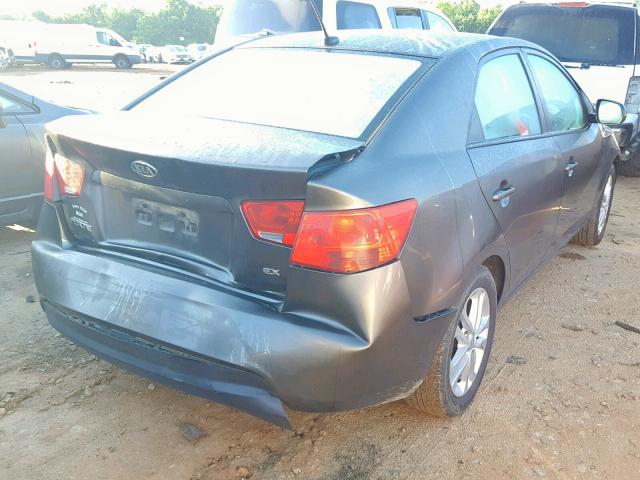 KNAFU4A24C5514301 - 2012 KIA FORTE EX GRAY photo 4