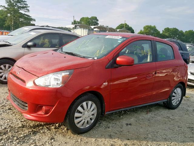 ML32A3HJ8FH043406 - 2015 MITSUBISHI MIRAGE DE RED photo 9