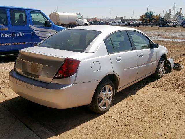 1G8AJ55FX7Z147051 - 2007 SATURN ION LEVEL SILVER photo 4