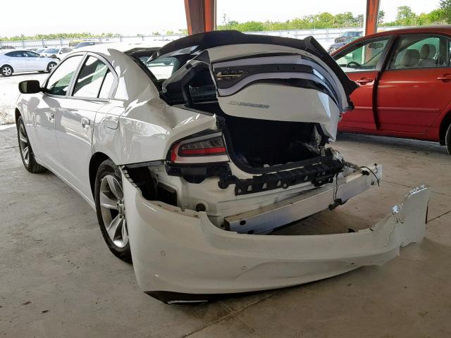 2C3CDXHG7JH176167 - 2018 DODGE CHARGER SX WHITE photo 3