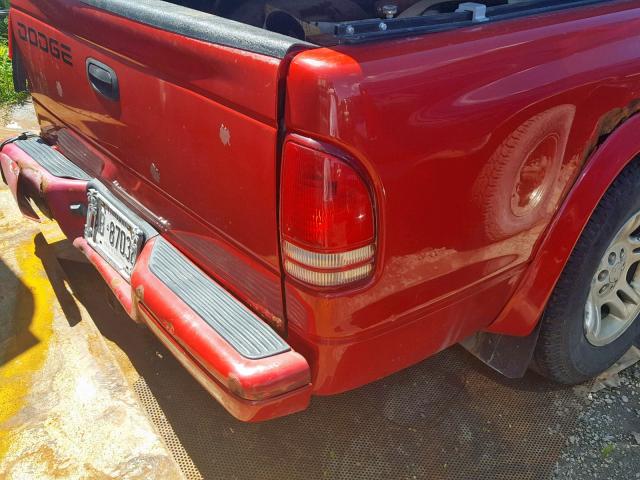 1B7HL38N82S694665 - 2002 DODGE DAKOTA QUA RED photo 4