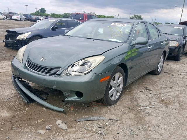 JTHBA30G755082399 - 2005 LEXUS ES 330 GRAY photo 2