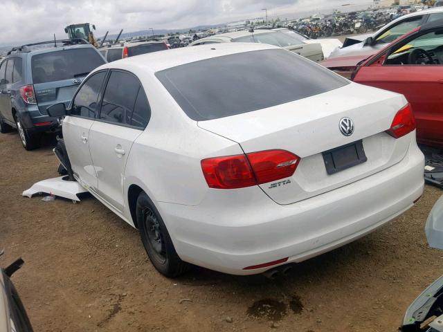 3VW2K7AJ8BM112027 - 2011 VOLKSWAGEN JETTA BASE 白色 照片 3