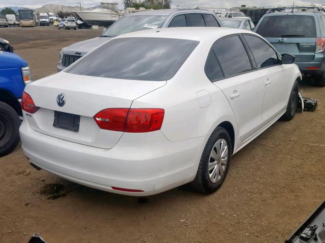 3VW2K7AJ8BM112027 - 2011 VOLKSWAGEN JETTA BASE 白色 照片 4