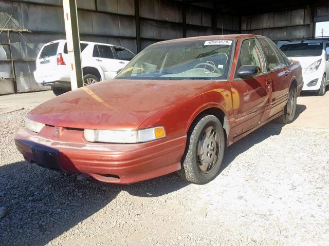 1G3WH52M4TF352225 - 1996 OLDSMOBILE CUTLASS SU RED photo 2