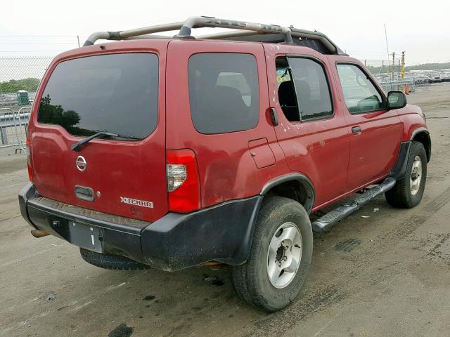 5N1ED28Y53C634029 - 2003 NISSAN XTERRA XE RED photo 4