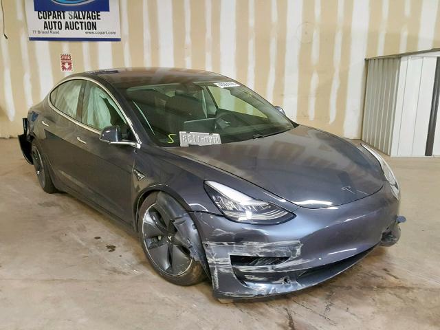 5YJ3E1EB6JF128745 - 2018 TESLA MODEL 3 GRAY photo 1