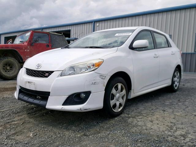 2T1LE4EEXAC012738 - 2010 TOYOTA COROLLA MA WHITE photo 2