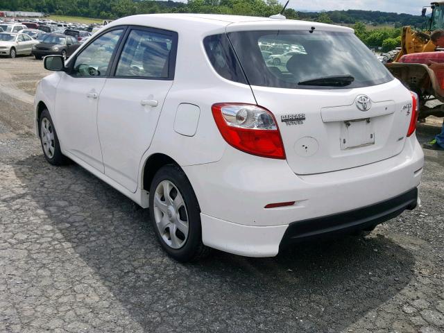 2T1LE4EEXAC012738 - 2010 TOYOTA COROLLA MA WHITE photo 3