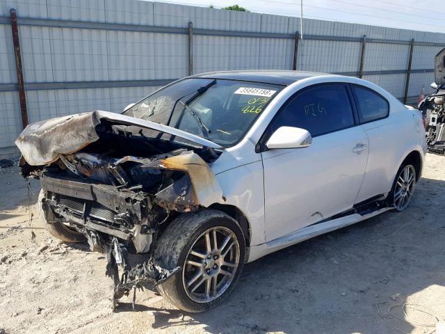 JTKDE177950013826 - 2005 TOYOTA SCION TC თეთრი ფოტო 2