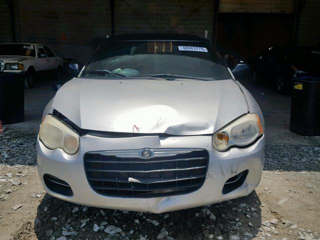 1C3EL75R86N168997 - 2006 CHRYSLER SEBRING GT SILVER photo 9