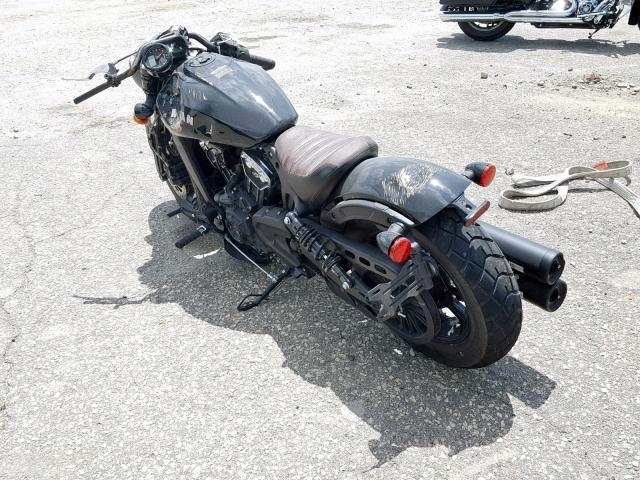 56KMTA007K3141058 - 2019 INDIAN MOTORCYCLE CO. SCOUT BOBB BLACK photo 3