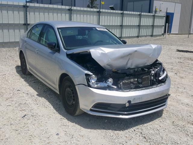 3VW2K7AJ0FM345101 - 2015 VOLKSWAGEN JETTA BASE SILVER photo 1