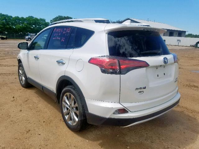 JTMDJREVXGD003790 - 2016 TOYOTA RAV4 HV LI WHITE photo 3