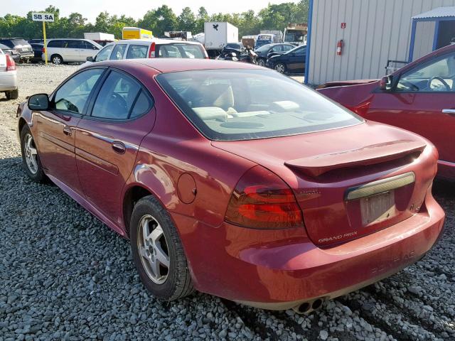 2G2WP522541294687 - 2004 PONTIAC GRAND PRIX RED photo 3