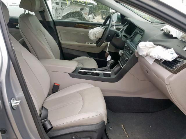 5NPE34AFXFH081978 - 2015 HYUNDAI SONATA SPO SILVER photo 5